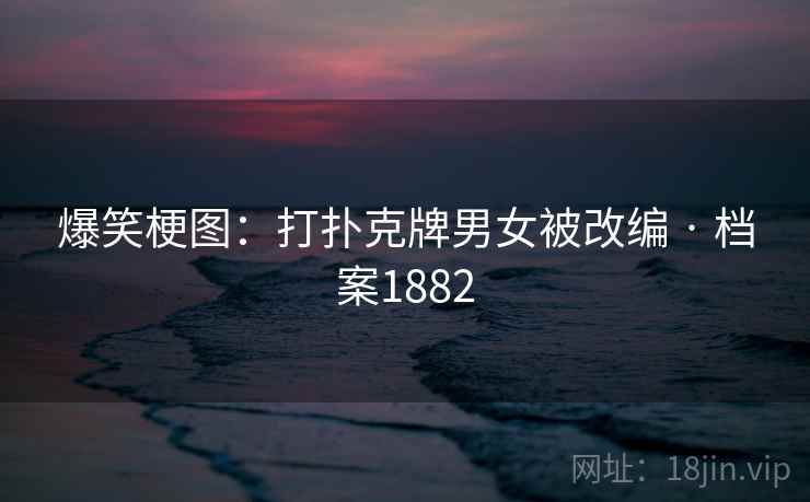 爆笑梗图：打扑克牌男女被改编 · 档案1882