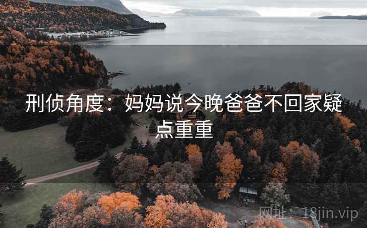 刑侦角度：妈妈说今晚爸爸不回家疑点重重